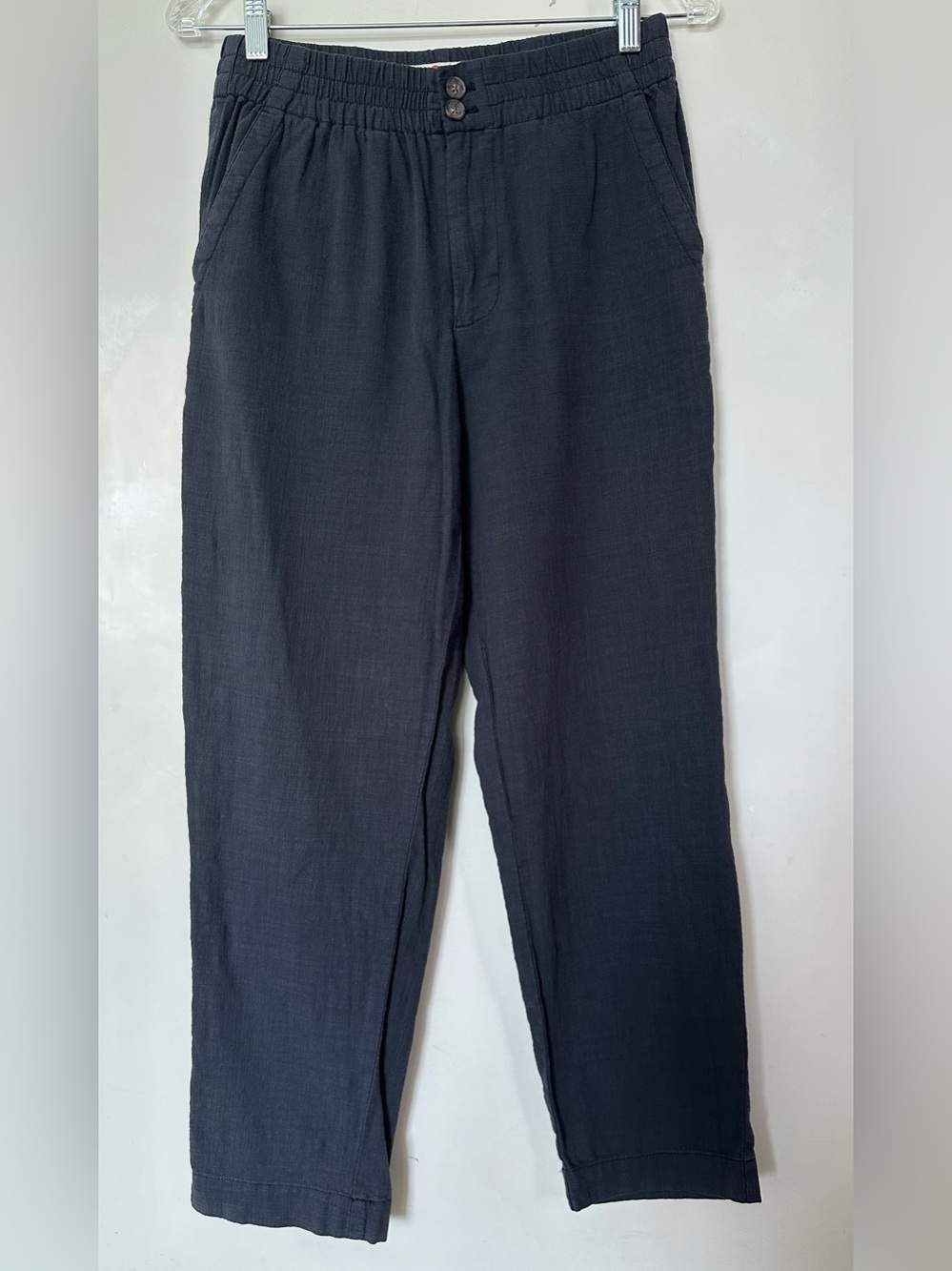 Elle Relaxed Crop Pant in Phantom Charcoal Black Size XS Elastic Waist - Picture 6 of 13